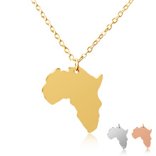 2020 New Arrivals Jewelry New Design Women Rose Gold Plated Adjustable Chain World Map Charm